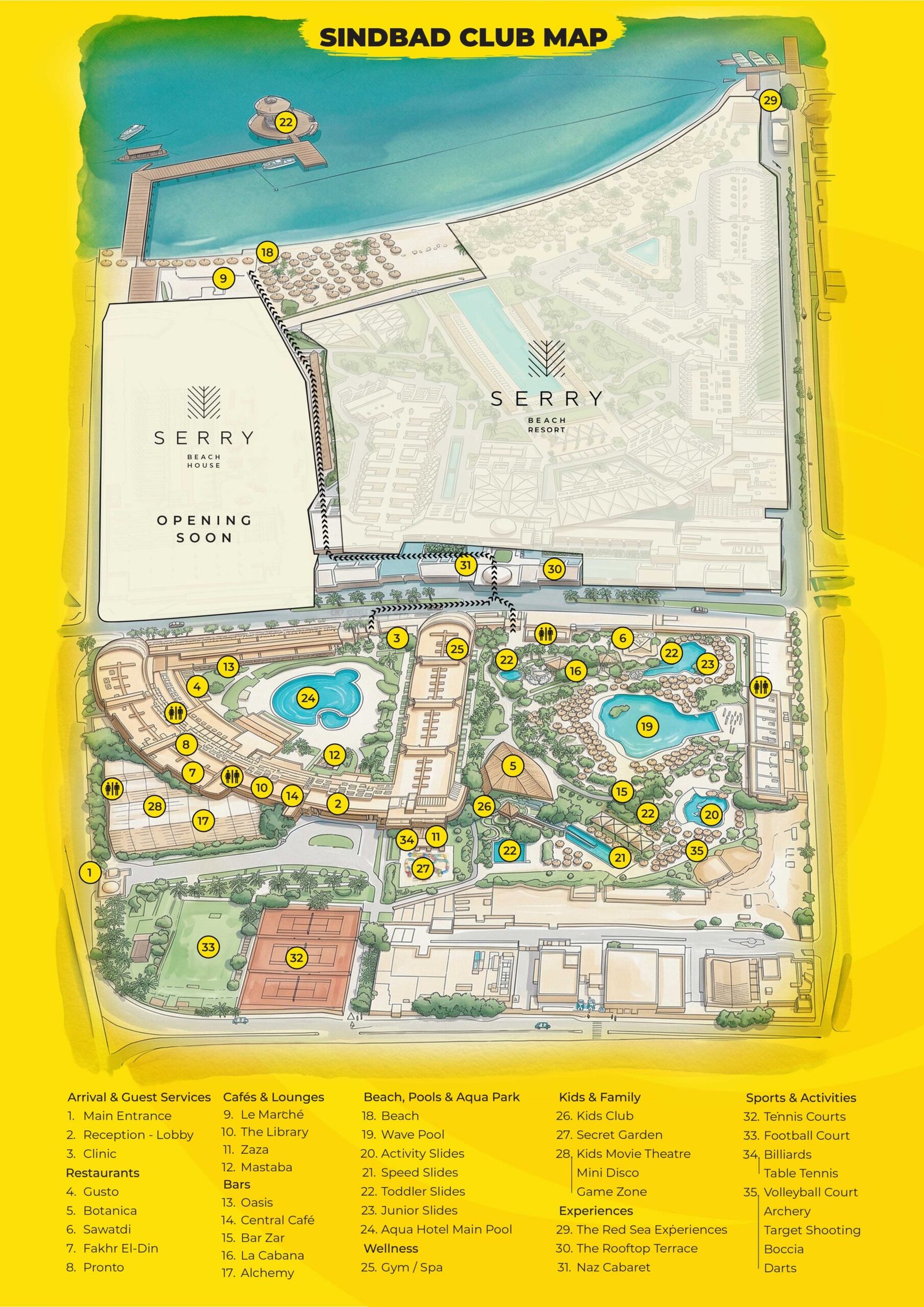 Sindbad Club Map
